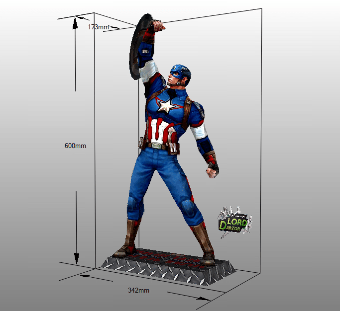 Capitan America Papercraft