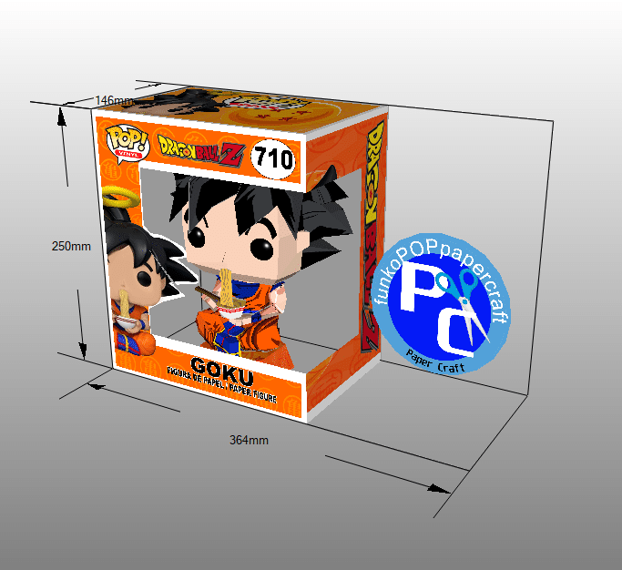 Goku Funkopop Papercraft