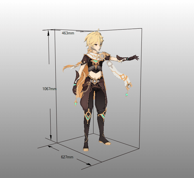 Aether (life Size 1m) Papercraft