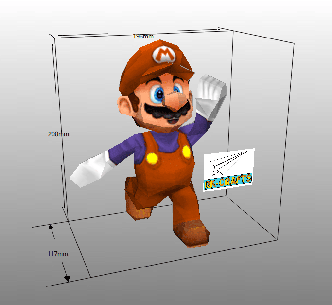 Mario Retro Papercraft