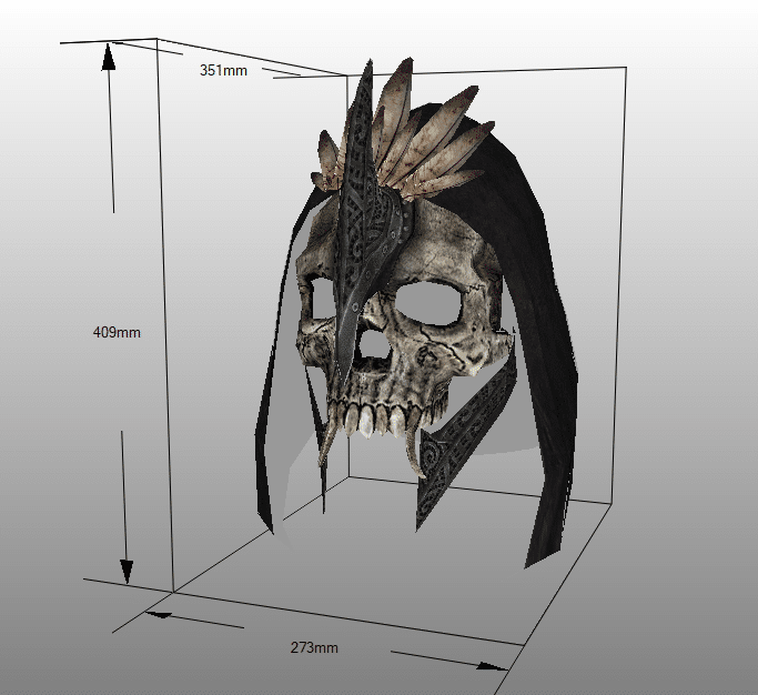 Craneo Skull Bosmer Wild Hunt Mask