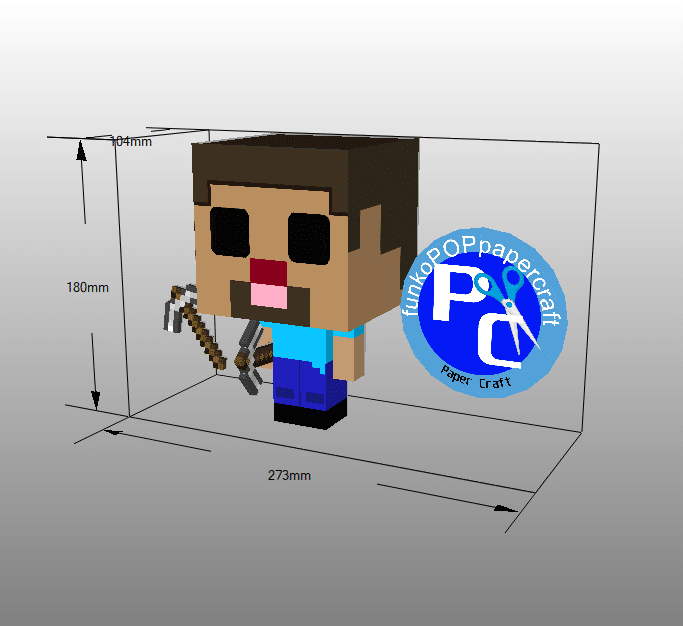 Minecraft Funkopoppapercraft