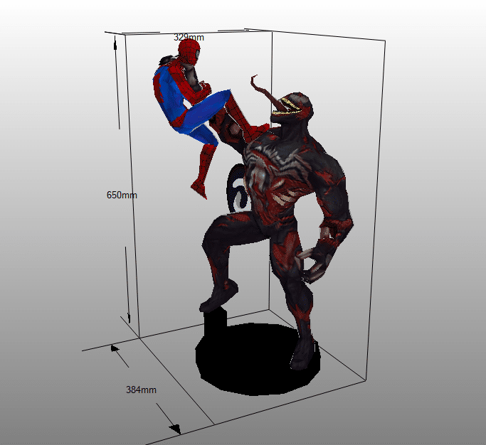 Spider-Man vs Venom papercraft